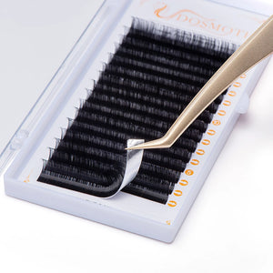 DOSMOTH- Weiche Wimpernverlängerung, Einzelwimpern, Faux Nerzwimpern, Falsche Wimpern, 16 Reihen Stärke, 0,03 bis 0,20