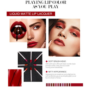 O.TWO.O Velvet Matte Lipstick – 12 Shades | Long-Lasting & Waterproof