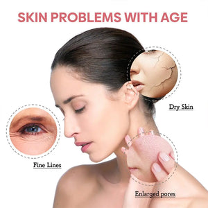 Sérum Visage 5-en-1 Anti-Âge – Vitamine C, Hydratant, Raffermissant & Réducteur de Pores