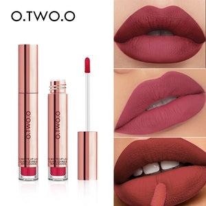 O.TWO.O Velvet Matte Lipstick – 12 Shades | Long-Lasting & Waterproof