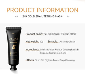 Masque Visage Peel-Off 24K Gold & Sakura – Purifiant, Anti-Âge & Éclat Instantané
