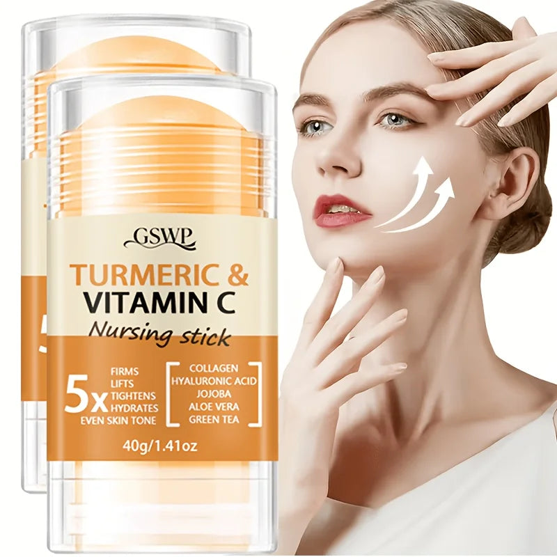 Festigender Gesichts-Stick – Kurkuma, Vitamin C, Kollagen & Hyaluronsäure