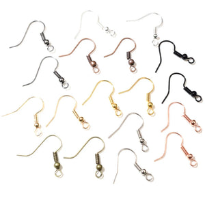 Crochets Boucles d'Oreilles DIY — Lot de 100 Pcs Finitions Bijoux