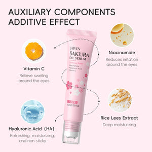 Sérum Contour des Yeux Sakura Glow™ – Hydratation Intense & Regard Lumineux