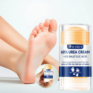 SUYARUN 60% Urea Foot Cream Stick - Moisturizing & Exfoliating, Cracked Heel Repair, Deep Hydration for Dry Feet, Long protect.