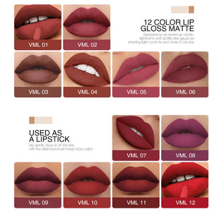 O.TWO.O Velvet Matte Lipstick – 12 Shades | Long-Lasting & Waterproof