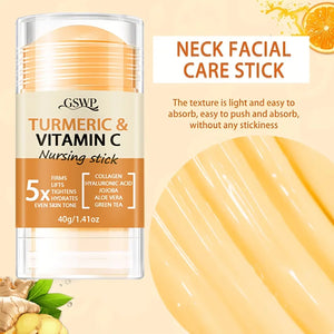 Festigender Gesichts-Stick – Kurkuma, Vitamin C, Kollagen & Hyaluronsäure