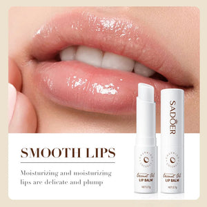 Coconut Lip Balm - Lasting Nourishment and Moisture for Men and Women - Daily Care Lip Balm