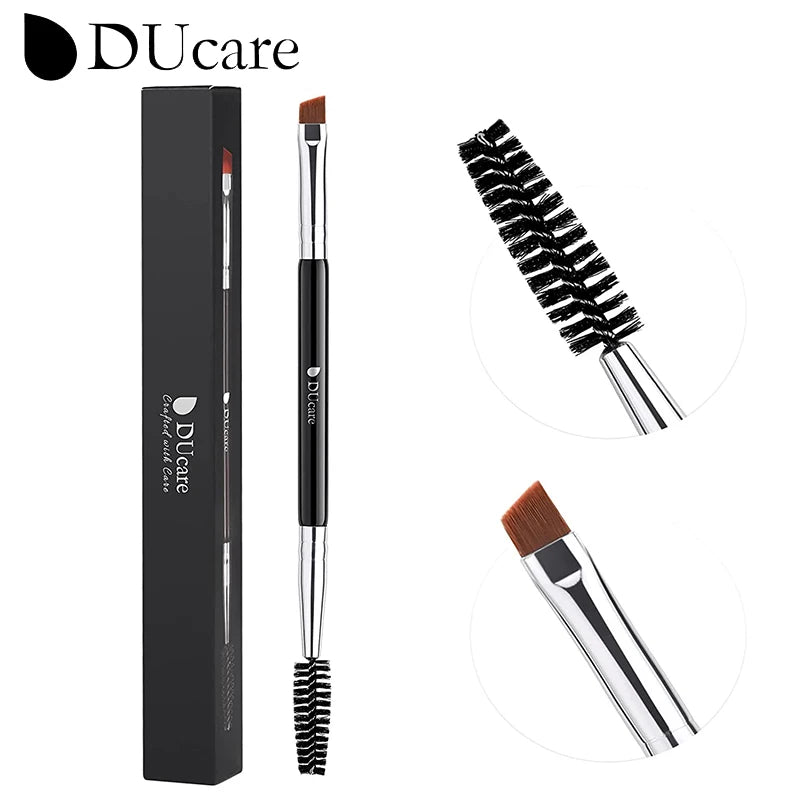 Pinceau Maquillage Professionnel DUcare — Double Embout, Sourcils & Yeux