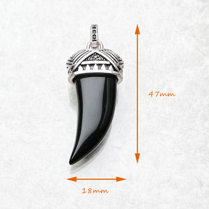 Pendentif Dent de Tigre Style Maori en Argent Sterling 925 – Bijou Ethnique Unisexe